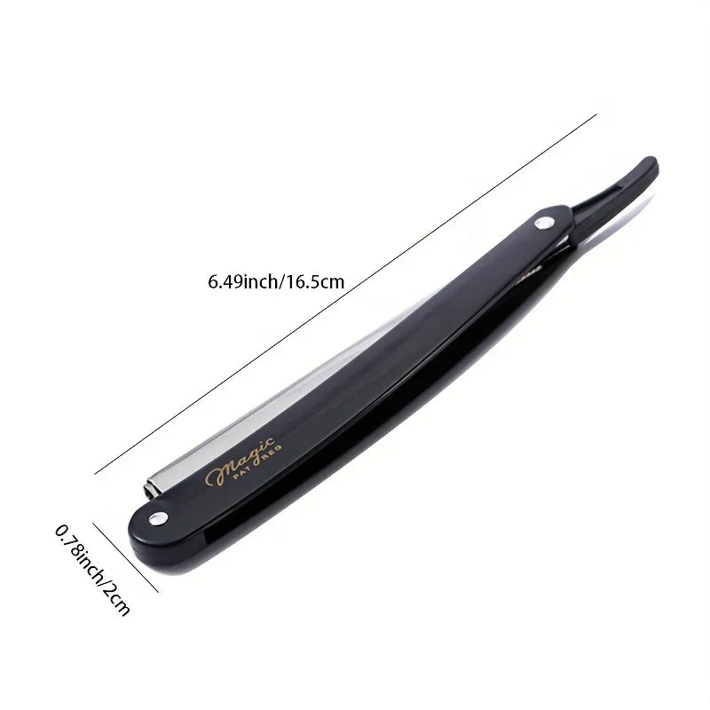 Manual Shaver for Men Barbershop Razor Stainless Steel Shank Is Easy