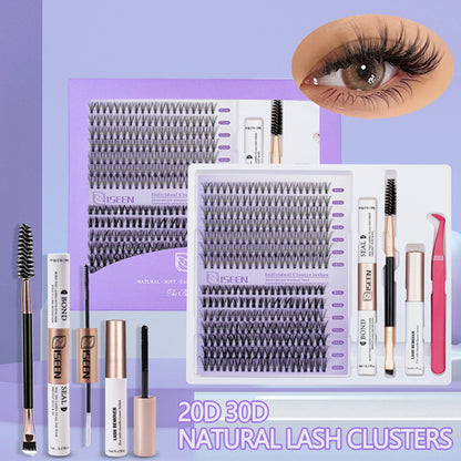 ISEEN DIY Lash Extension Mix Styles Lash Clusters Individual with