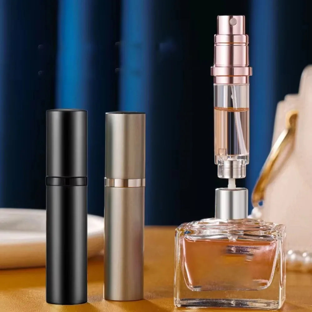 5ml Mini Aluminum Spray Alcochol Empty Refillable Bottle Portable