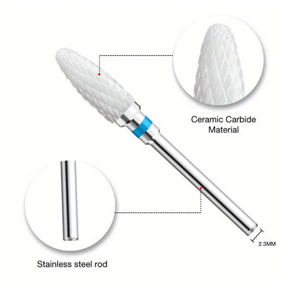 1Pcs Ceramic Milling Cutter Nail Drill Bits Electric Manicure Drills