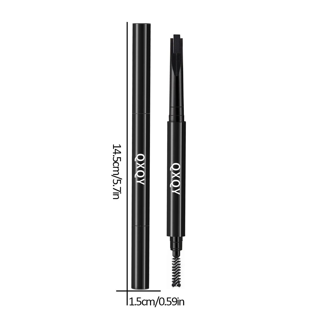 QXQY Eyebrow Pencil Automatic Rotating Double Head Long Lasting