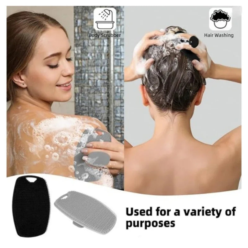1pc Soft Silicone Exfoliating Brush Cleanser Manual Body Cleansing