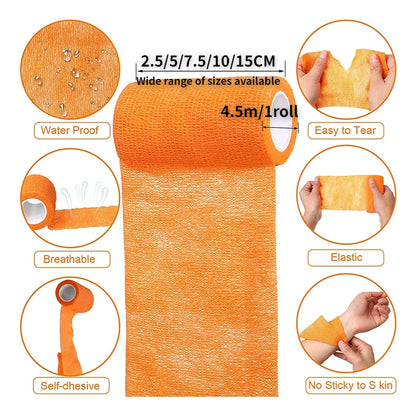 Sports Bandage Elastic Elastoplast Self Adhesive Tape Protect Wrist