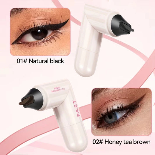 Rotating Eyeliner Stamp Pen, Long-Lasting Waterproof &