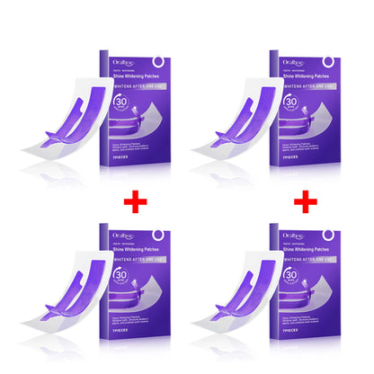 Purple Teeth Whitening Strips Brighten Tooth Remove Plaque Stain