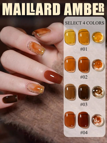 WS Black Glass Cat Magnetic Gel Nail Polish Punk Style Nail Art