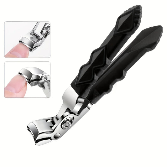 Professional Stainless Steel Toenail Clippers for Seniors, Wide Jaw,