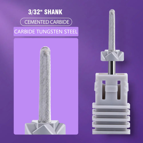 Ceramic Tungsten Carbide Nail Drill Bit Rotate Burr Milling Nail