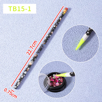 12Grids SS6-SS30 Mixed Nail Rhinestones Shiny Clear/Gold/Pink/Blue