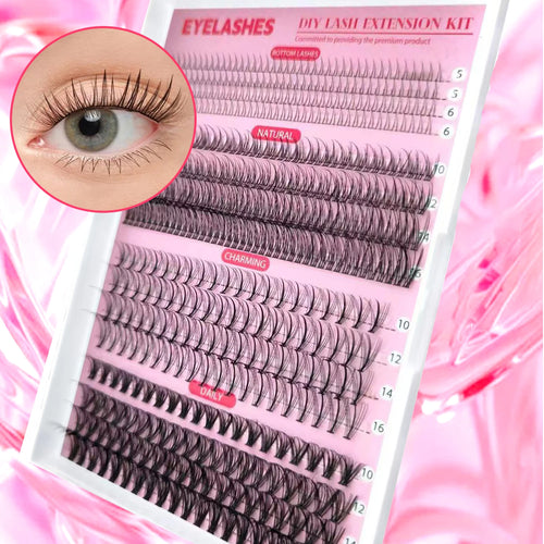 Show-Stopping Top & Bottom Lash Kit – 250/740 Cluster Bombshell Fluffy