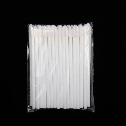 50 Pcs Disposable Lip Brush Makeup Tools Hollow Lip Wands Nylon Lip