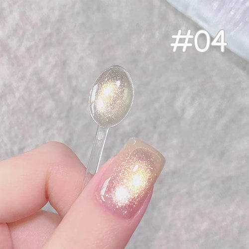 SHAKA 1-16pcs Flash Pure Lust Golden Light Heroine Cat Eye Gel Nail