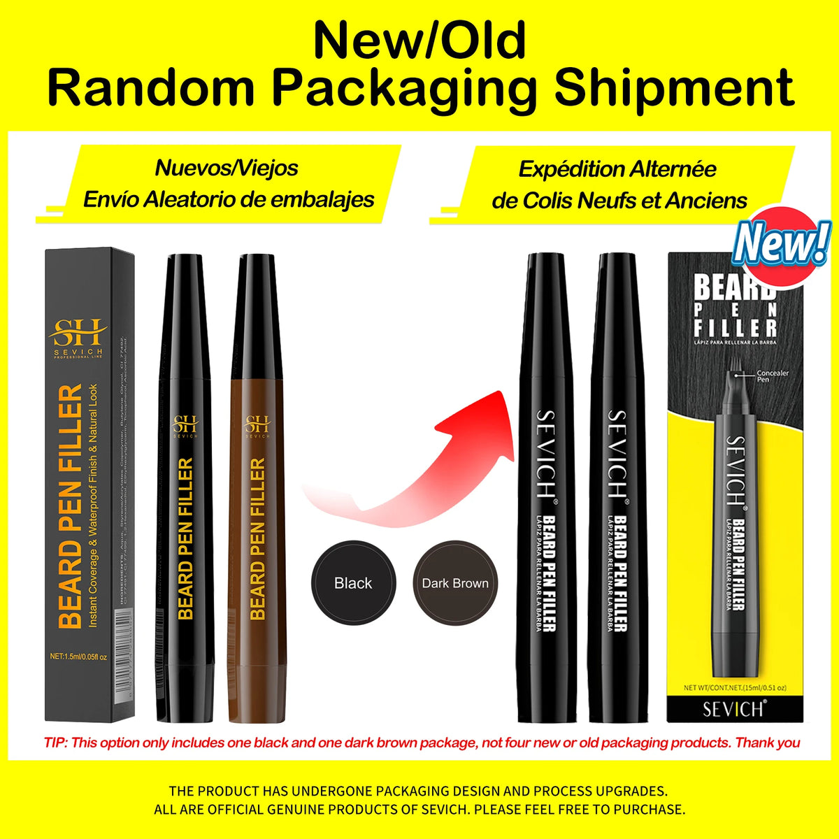 Waterproof Beard Pen Filler Men Moustache Coloring Pen Beard Coloring