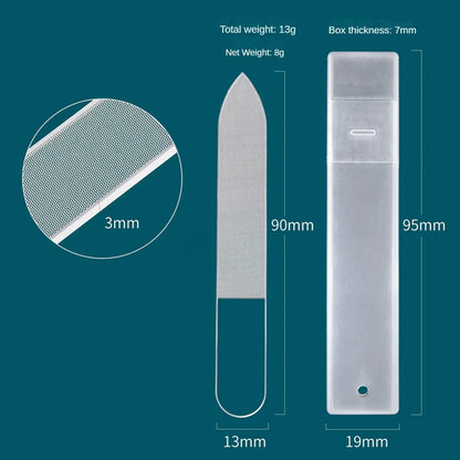 Transparent Nail File Nano Glass Nail Files Professional Sanding