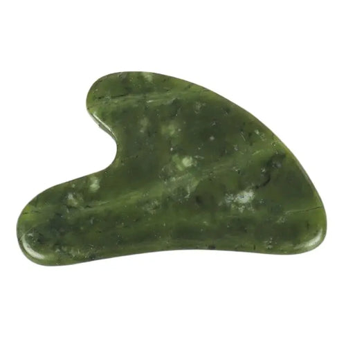 Helu Jade Gua Sha Tool Xiuyan Jade Heart-shape Massager Neck Massage