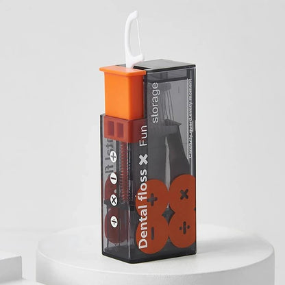 Portable Floss Dispenser Includes 10Pcs Floss Automatic Ejectable