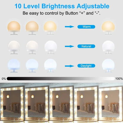 Makeup Mirror LED Light Bulbs Vanity Lights USB 12V Bathroom Dressing Table Lighting Dimmable LED Vanity Light For Mirror Light