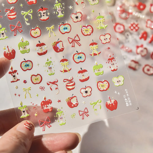 Pink Translucent Peach Jelly Texture 5D Soft Embossed Reliefs Self