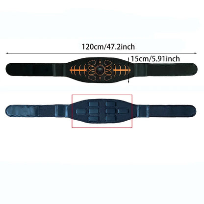 Smart Muscle Toner Abdominal Toning Belt Abs Trainer USB Recharge Body