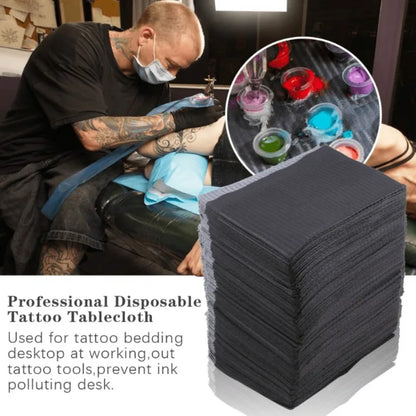 20/50/125PCS Black Tattoo Tabletop Cover Disposable Bed Sheet Fabric
