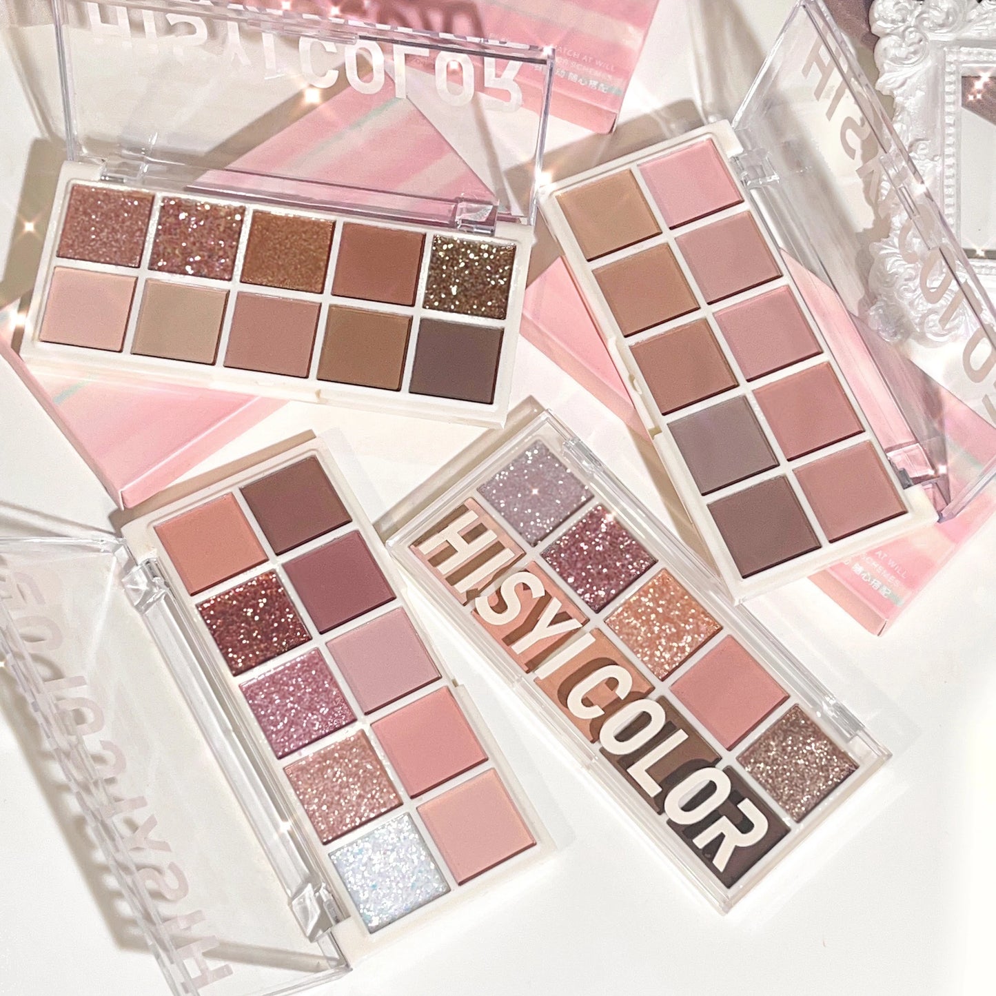Star Rejuvenation Ten-Color Eye Shadow Pearl Matte Pink Pure Desire