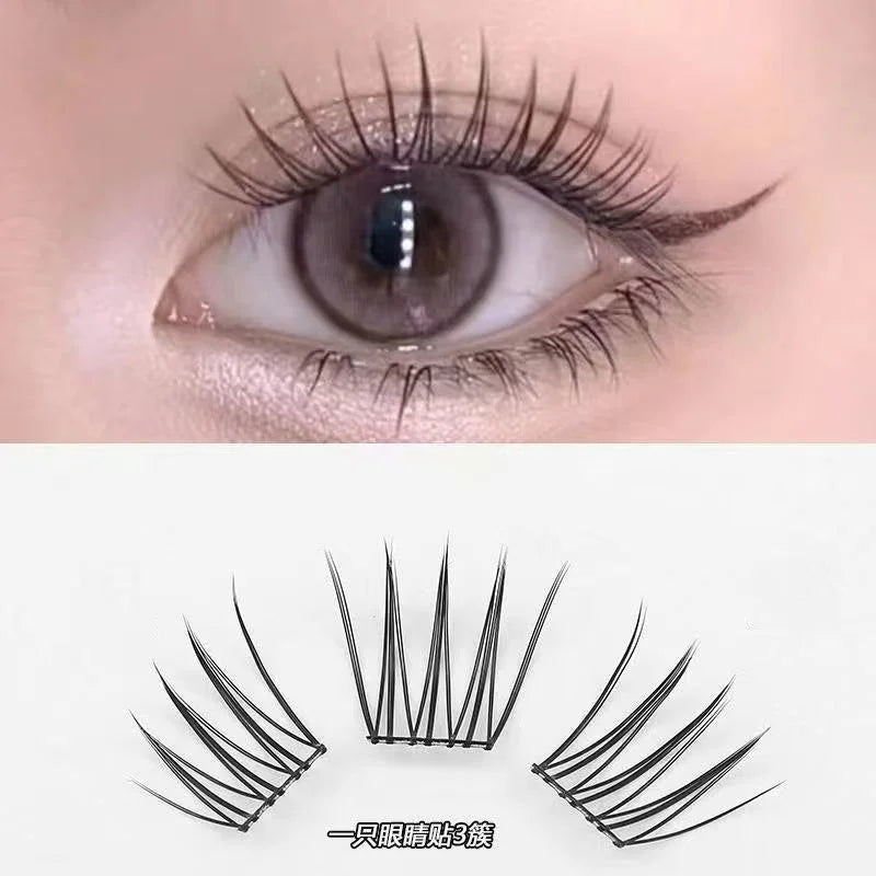 No Glue Needed Idol False Eyelashes Large Capacity 7-9mm Self Adhesive
