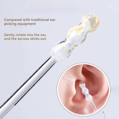 24Pcs/Box Silicone EarWax Remover Sticky Ear Picks Disposable Adhesive