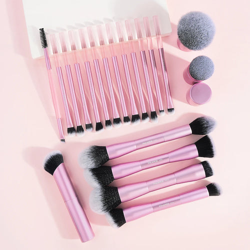 MAANGE 20pcs/set Pro Makeup Brushes Double Ended Foundation Concealers