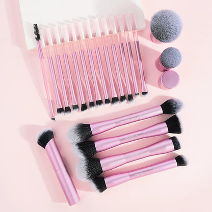 MAANGE 20pcs/set Pro Makeup Brushes Double Ended Foundation Concealers