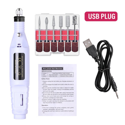 Electric Nail Sander Set Nail Drill Machine Grinding Equipment Milling