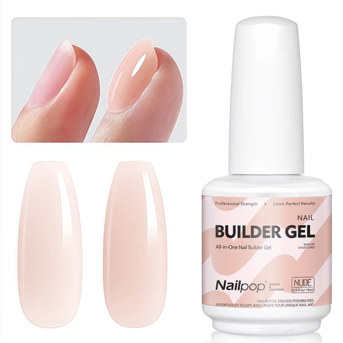 Nailpop 7-in-1 Builder Nail Gel Fast Building Gel Nail Polish Clear