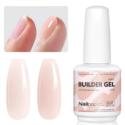 Nailpop 7-in-1 Builder Nail Gel Fast Building Gel Nail Polish Clear