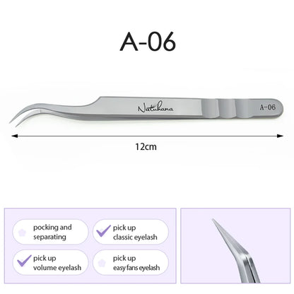 Stainless Steel Eyelash Extensions Tweezers Lash Artists High