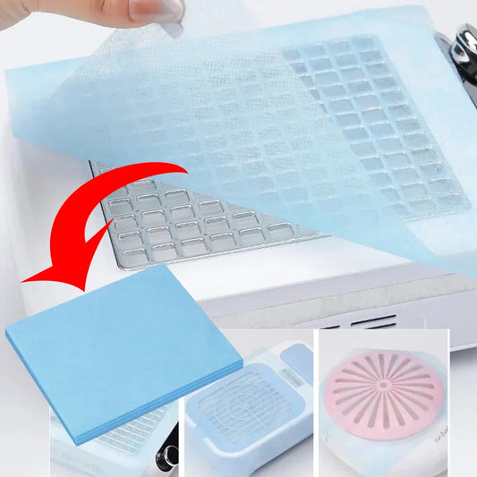 100pcs Nail Vacuum Clean Collector Filter Paper Dustproof Replace Nail
