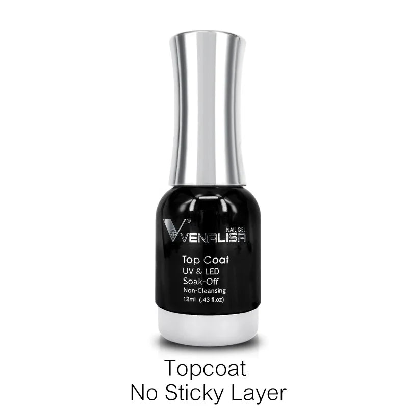 12ml Venalisa TPO FREE Tempered Top Coat Nowipe Long Lasting Top Coat