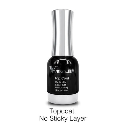 12ml Venalisa TPO FREE Tempered Top Coat Nowipe Long Lasting Top Coat