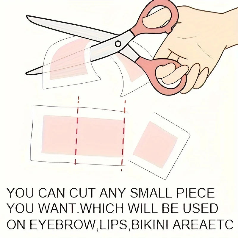 Professional Warning Tapes For Summer Hair Removal, Double Face Cold