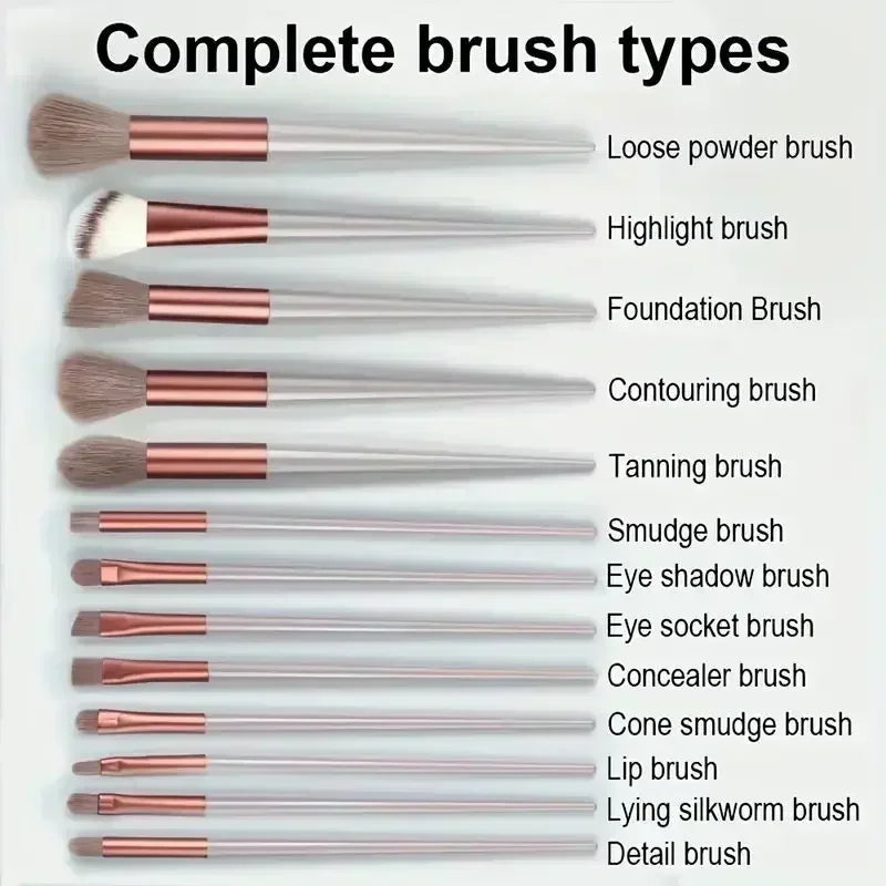 Professional Makeup Brush Set - Soft Fluffy Cosmetic Brushes for