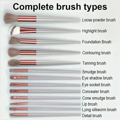 Professional Makeup Brush Set - Soft Fluffy Cosmetic Brushes for
