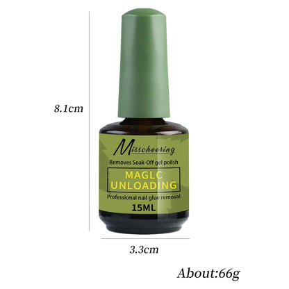 Misscheering 15ml Magic Fast Nail Gel Polish Remover Clean UV Soak Off