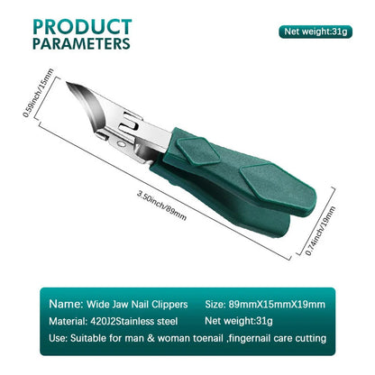 New pointed-nose, beveled, original large-opening nail clippers,