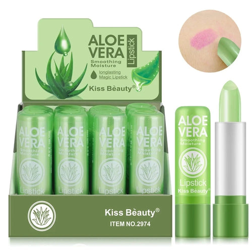 12pc/SET 3.5g Color Changing Tinted Lip Balm Lipstick Aloe Vera