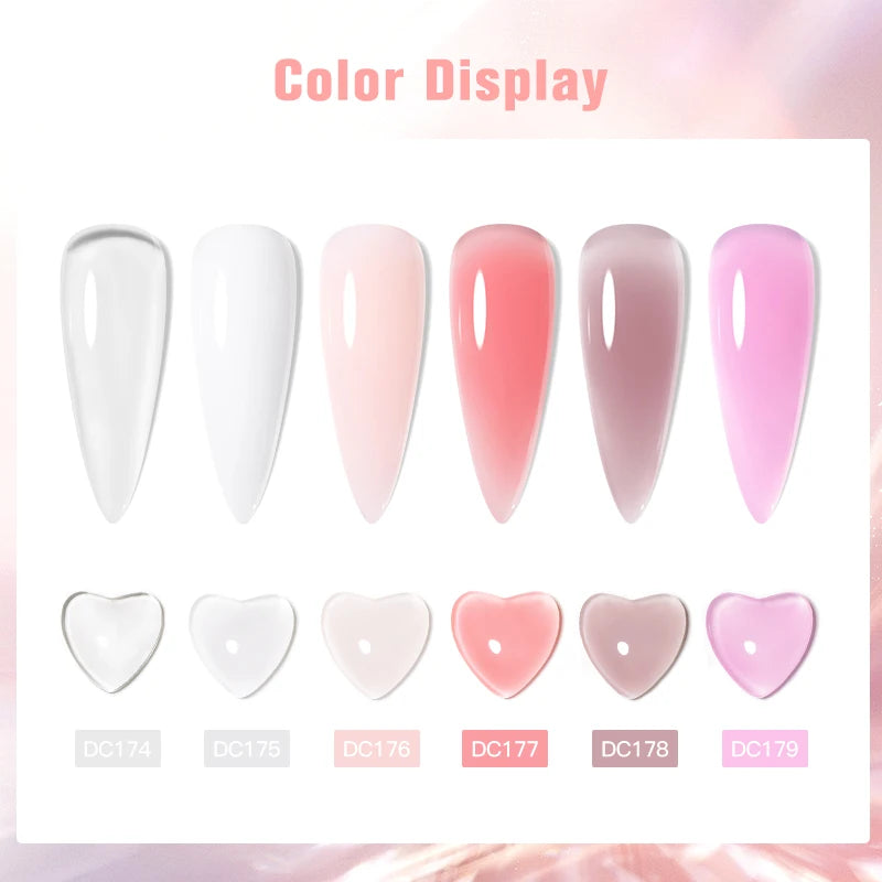 Mtssii 7ml Milky White Quick Extension Gel Nail Polish Nude Construct