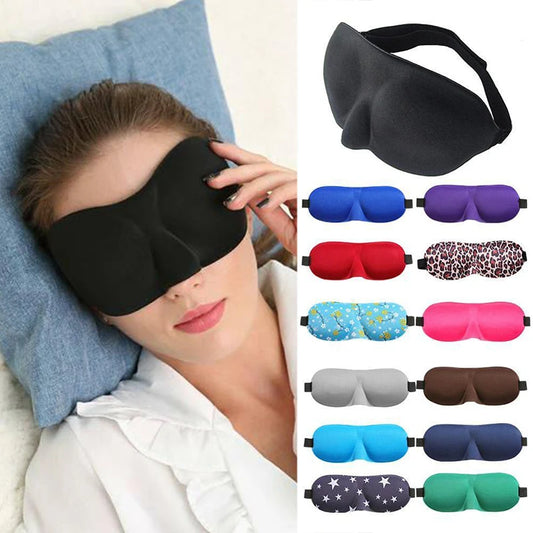 3D Sleeping Mask Eyepatch Block Out Light Eye Mask Soft Cover Rest