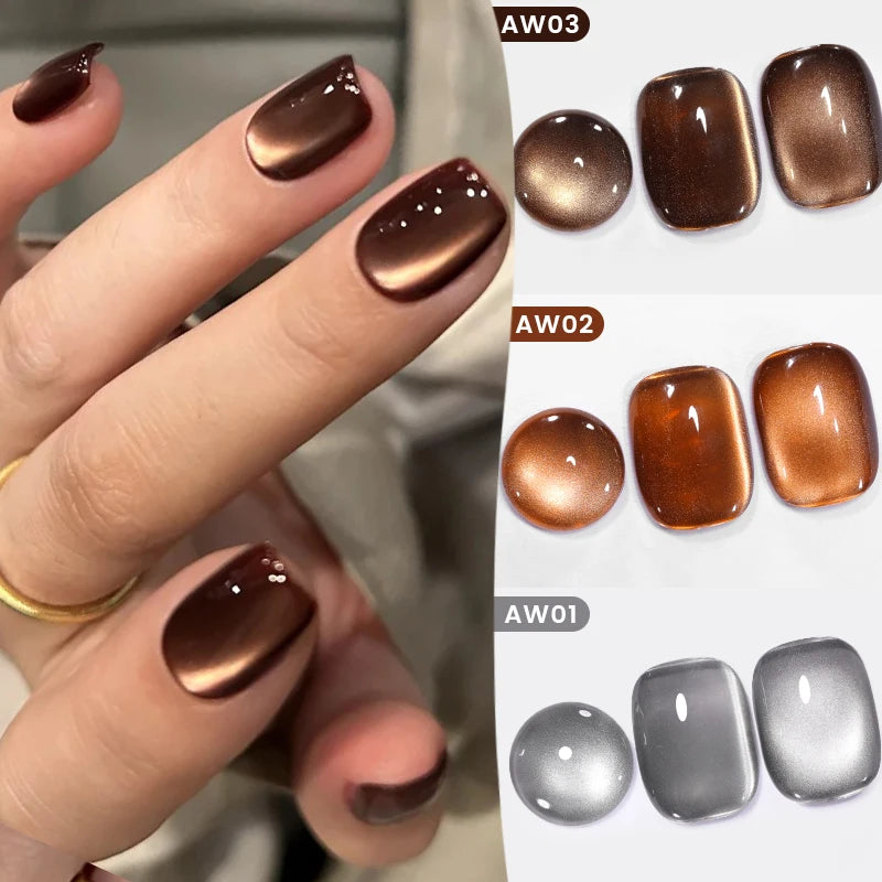 BORN PRETTY 10ml Water Light Cat Magnetic Gel for Autumn Winter Naills