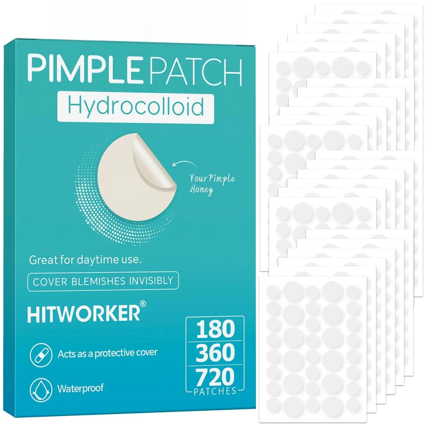 180/360/720 patches/box of hydrogel acne patches can effectively cover