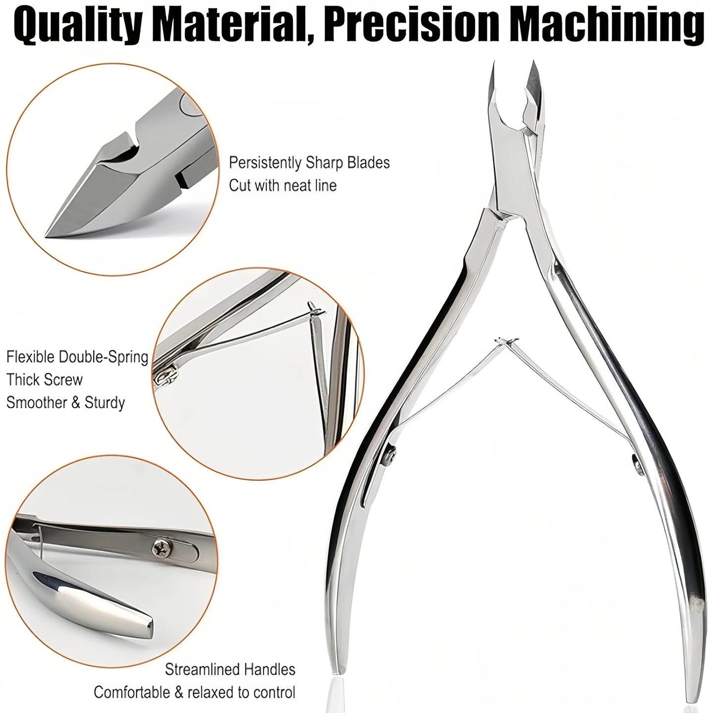 1/4pcs stainless steel ingrown nail tool,multi-function trimmer ngrown