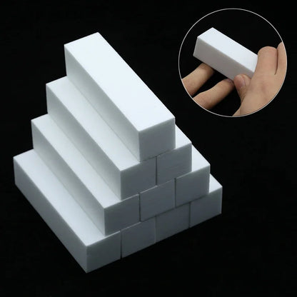LINMANDA 5/20Pcs White Nail Buffer Block 4 Way Professional Nail Files