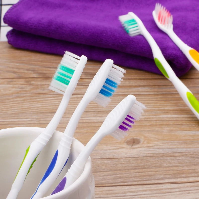 10pcs Double Ultra Soft Toothbrush, Bamboo Charcoal NanoToothbrushes,