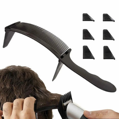 Barber Flat Top Haircut Comb Curved Hair Clipping Cutting Arced Comb